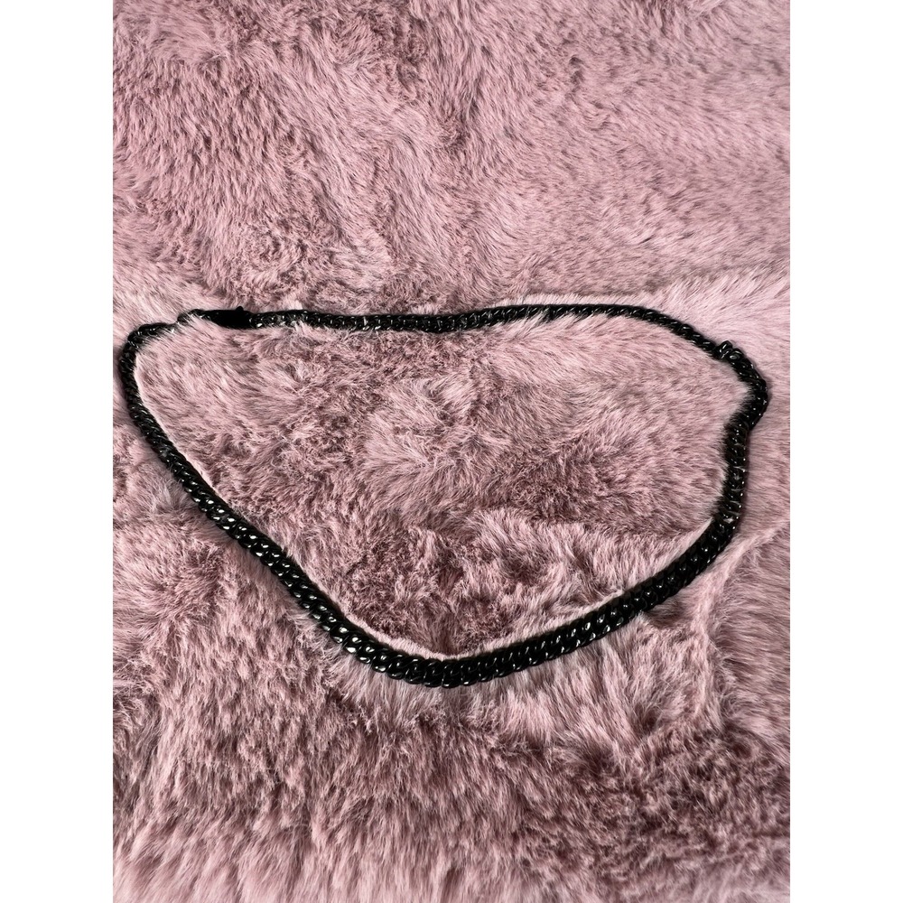 3.5mm Cuban Link Chains For Mens,Tone Black /14k Gold Plated Stainless Steel 26"
